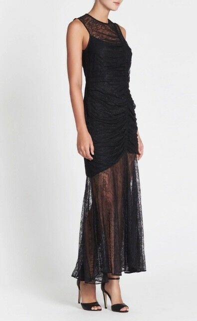 CAMILLA & MARC Plaza Lace Midi Dress | Black Lace 80s Vintage Inspired | $800 RP