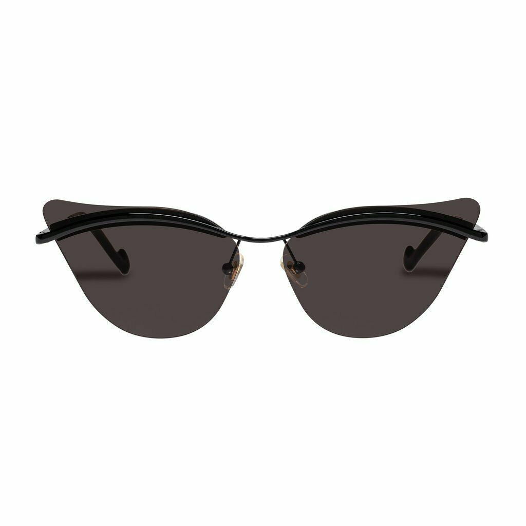 Zimmermann Broulee Sunglasses | Black, Cats Eye, Rimless, UVA/UVB Protect