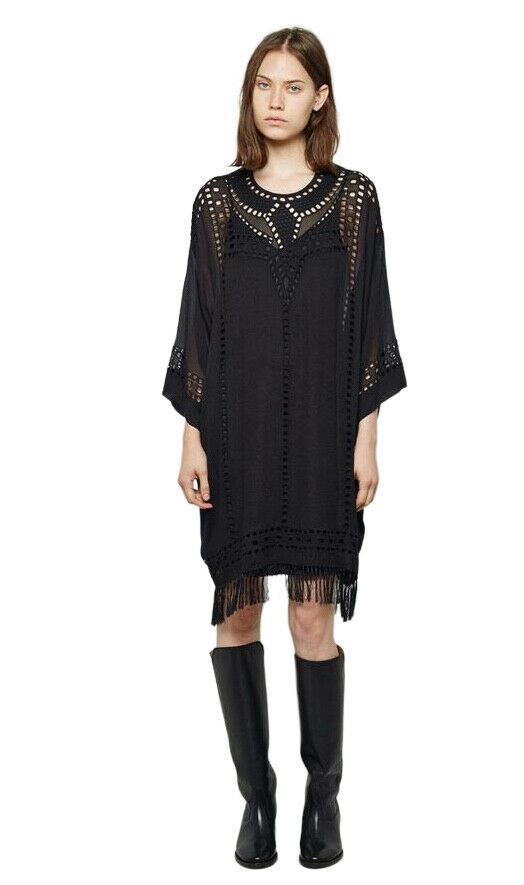 Isabelle Marant Etoile Franges Fringes Dress | Kaftan, Viscose,Eyelet Embroidery