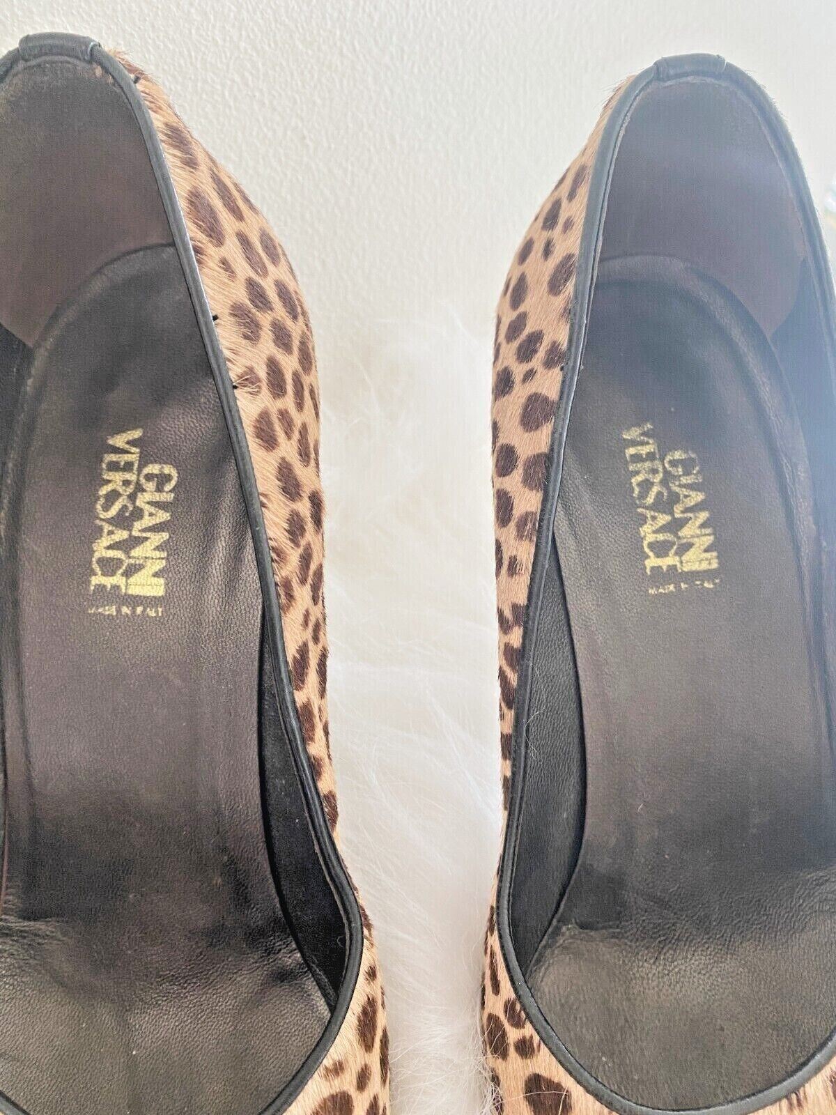 Gianni Versace Leopard Print Heels | Pumps, Great Condition, Leather, Size 38