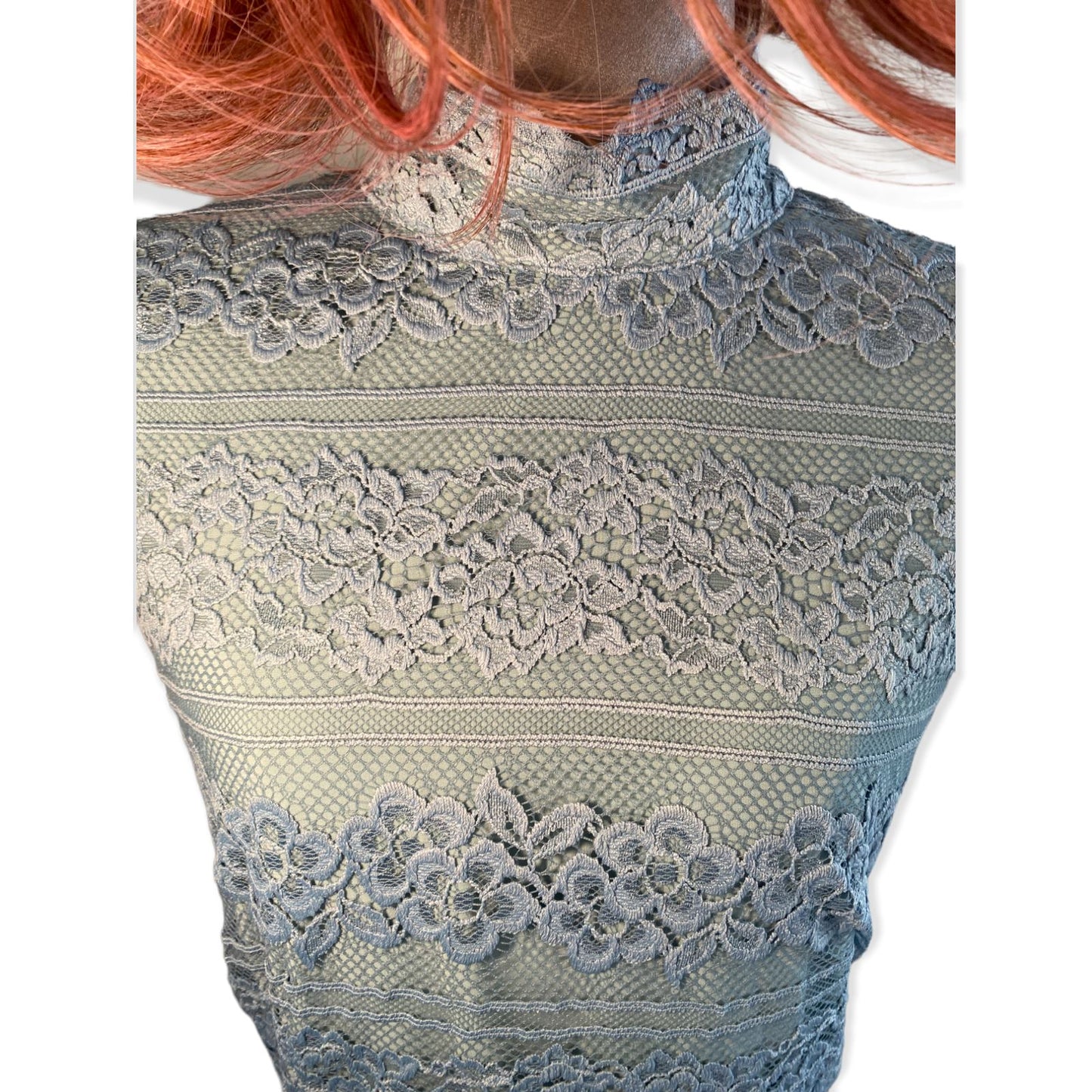 Alice + Olivia Maureen Lace Mini Dress | Size 10 US, Open Back, Lined, Sky Blue