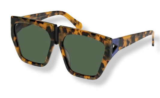 Karen Walker Double Trouble Sunglasses | Crazy Tort, Oversized, Biodegradable
