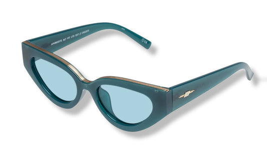 Le Specs Aphrodite Alt Fit Sunglasses | Limited Edition, Aqua Blue , Cats Eye