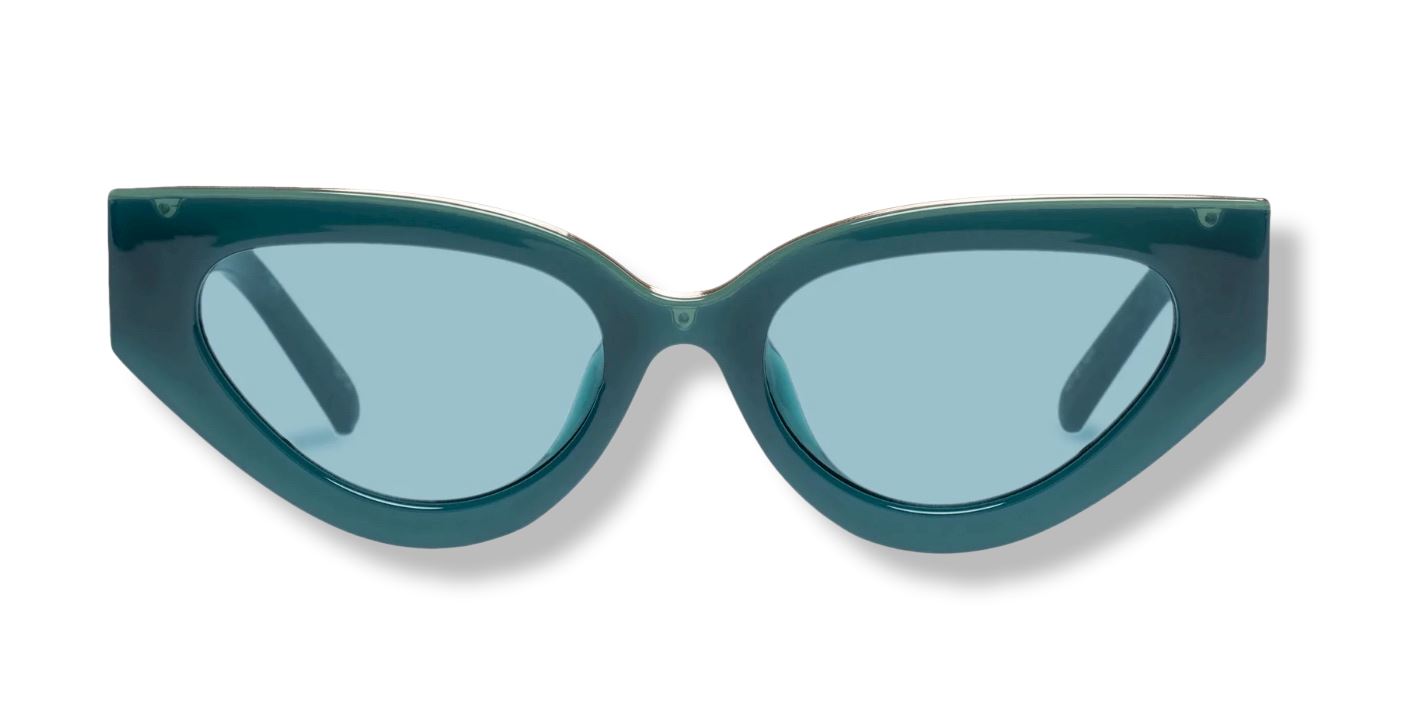 Le Specs Aphrodite Alt Fit Sunglasses | Limited Edition, Aqua Blue , Cats Eye