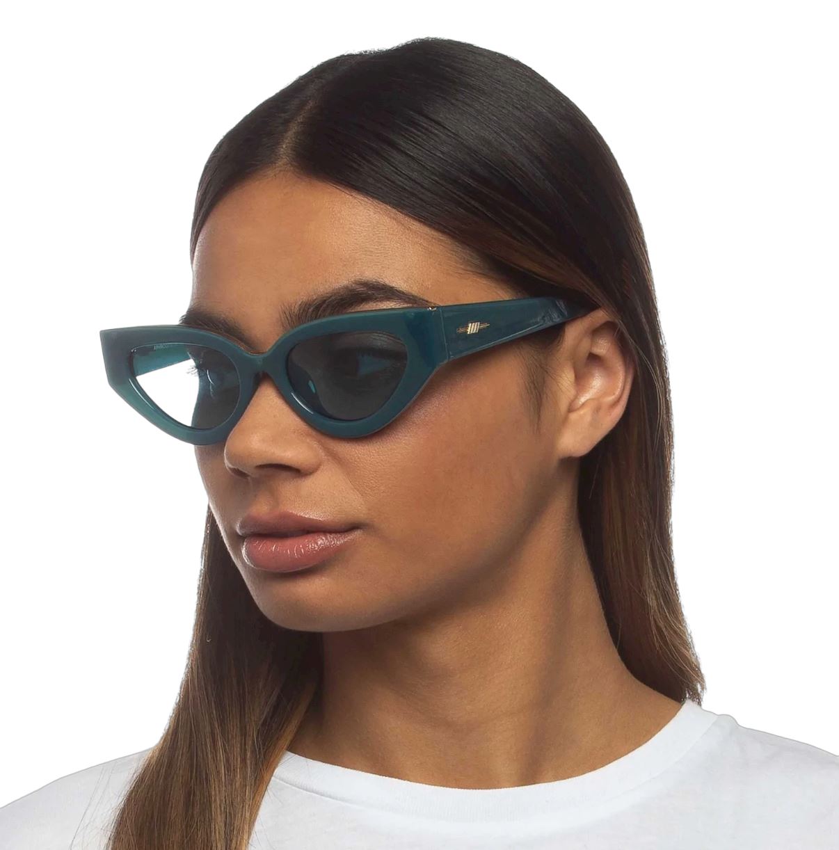 Le Specs Aphrodite Alt Fit Sunglasses | Limited Edition, Aqua Blue , Cats Eye