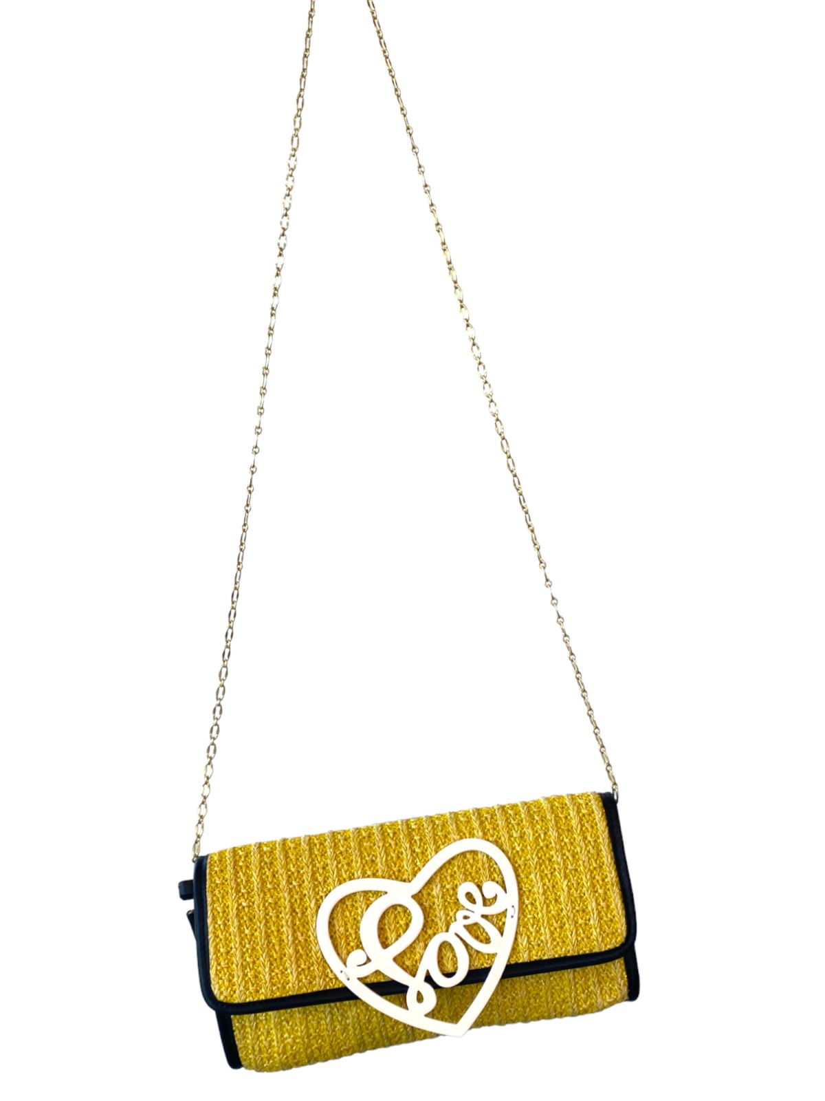 Zimmermann The Lovestruck Crossbody Bag, Lemon  | Clutch opt, Ratan, LOVE Accent