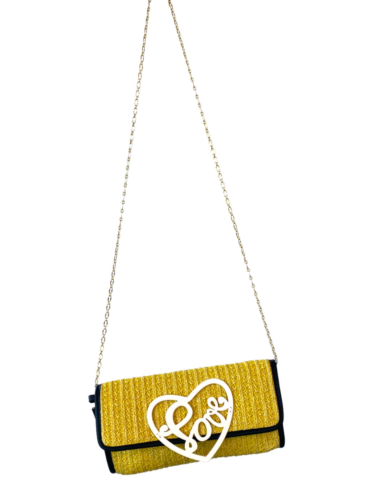 Zimmermann The Lovestruck Crossbody Bag, Lemon  | Clutch opt, Ratan, LOVE Accent