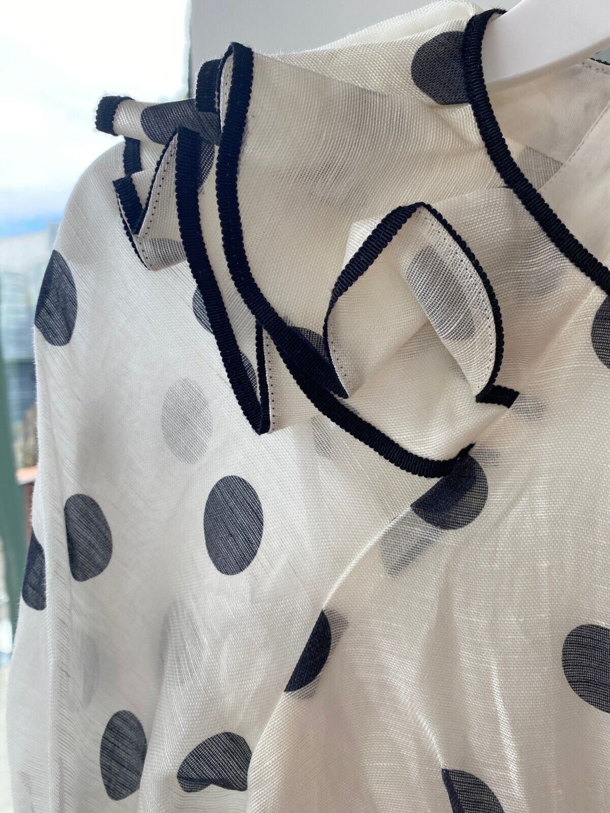 Zimmermann The Lovestruck Frill Mini Dress | Black & White, Cutout, Puff Sleeves