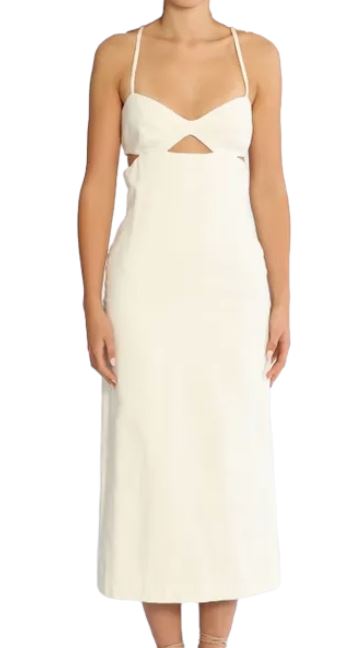 Camilla and Marc Walton Midi Dress | Pencil, Cutouts, Bridal Option, $1,500 RP