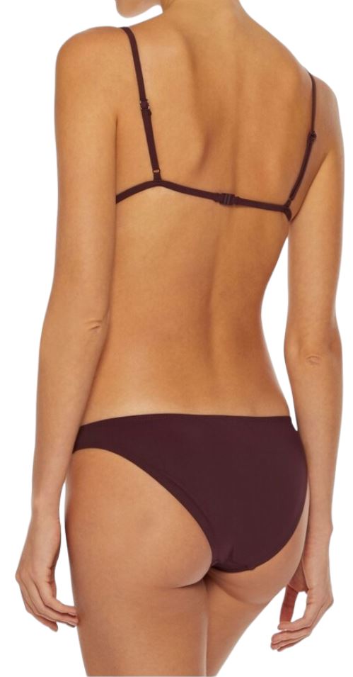 Zimmermann Bayou Lattice Tri Bikini | Merlot/Burgundy, Lace, Italian Lycra