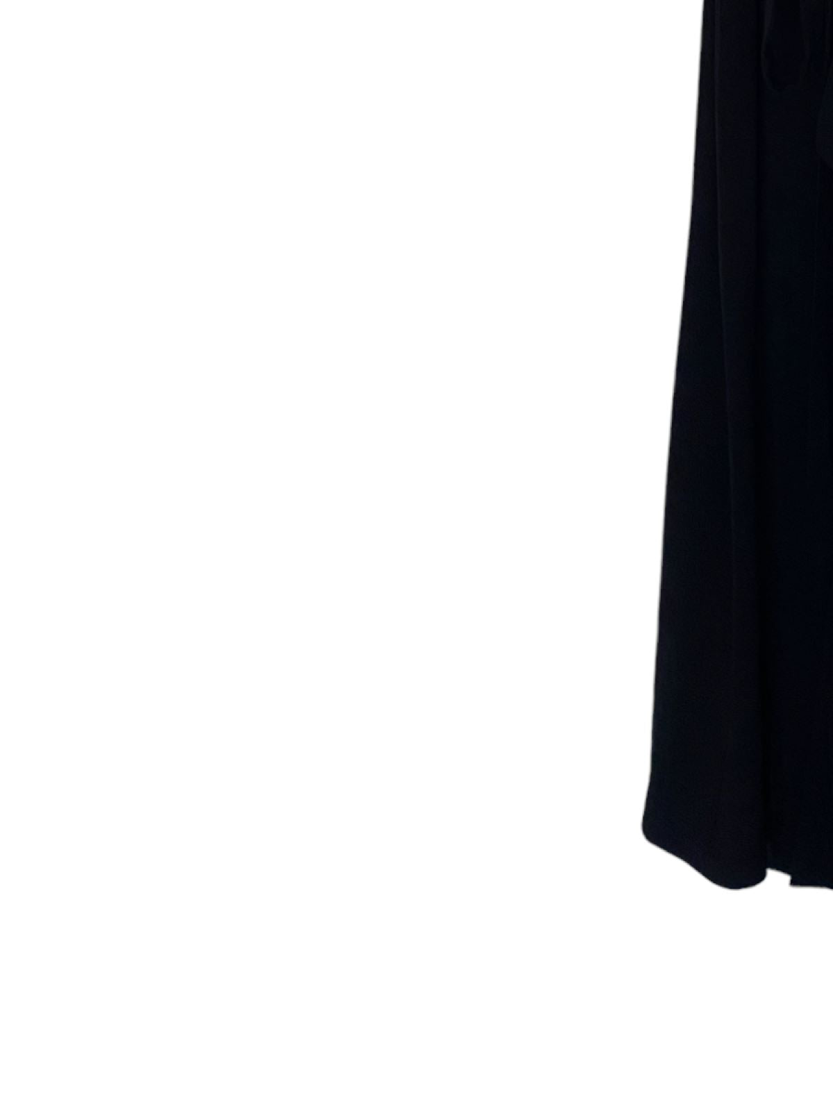 CUE Collared Maxi Dress | Black, Size 8, Belted, Sustainable, Ethical, Jacket