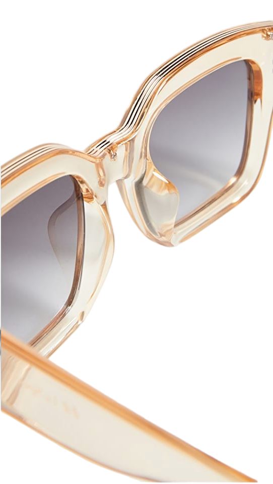 Le Specs Hypnos Alt Fit | Clear Sand Acetate, Rectangle, Unisex, Rectangle Frame