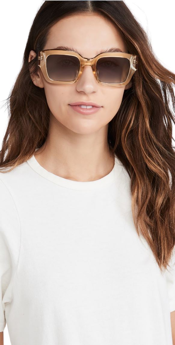 Le Specs Hypnos Alt Fit | Clear Sand Acetate, Rectangle, Unisex, Rectangle Frame