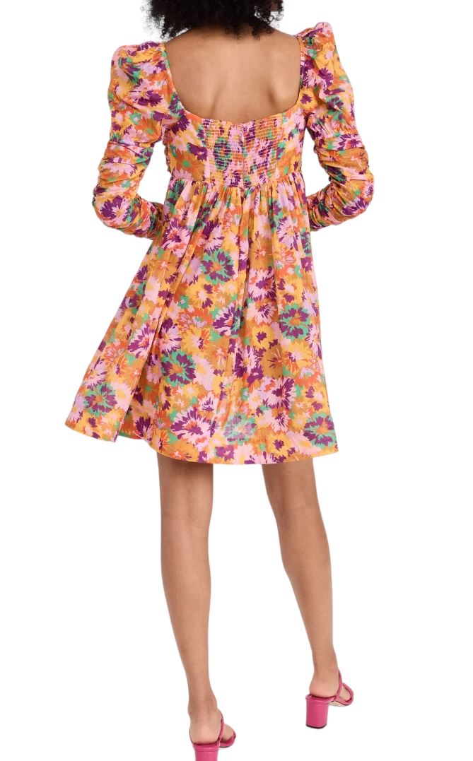 Zimmermann Violet Twist Front Mini Dress |Floral, Cotton, Great Maternity option