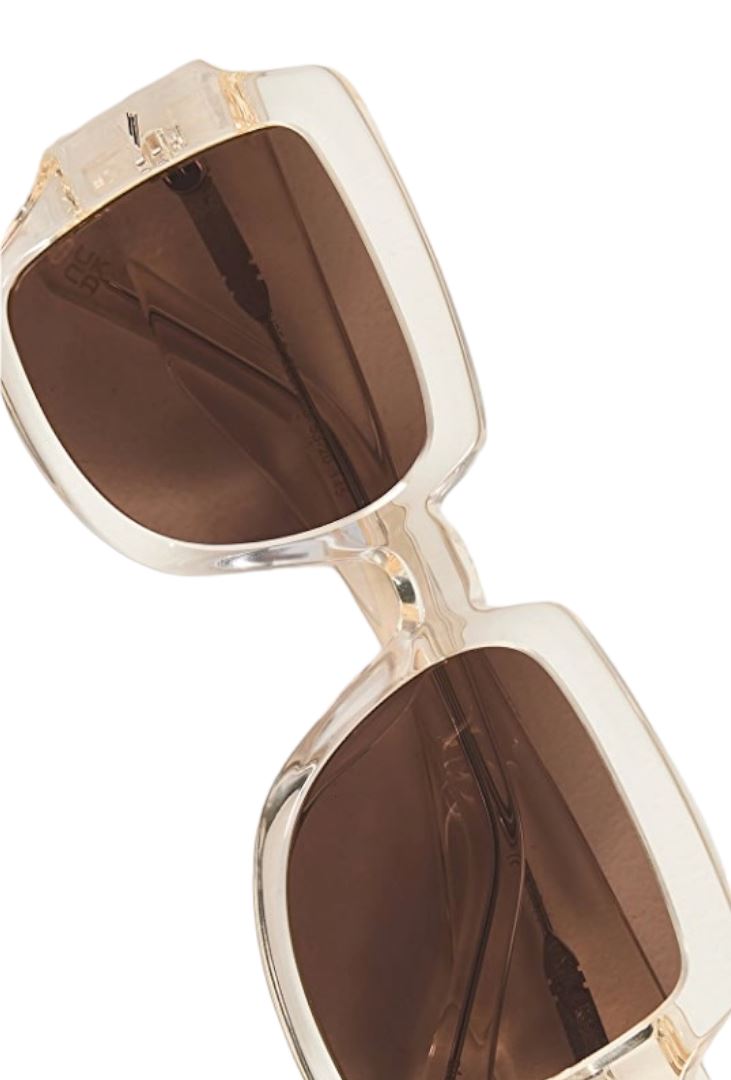 Karen Walker  Ultra Vulture Sunglasses | Vintage Clear, Oversized, Eco-Friendly