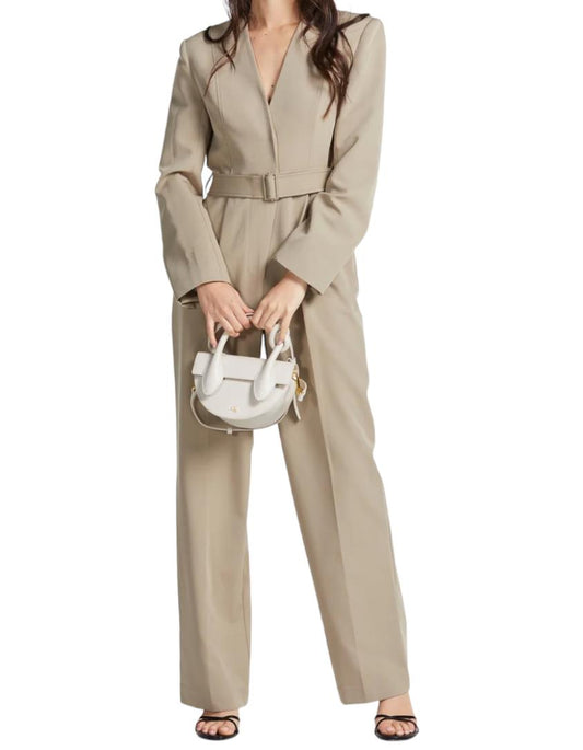 CAMILLA AND MARC Monti Jumpsuit | Blazer Trench Silhouette, Beige, Sustainable