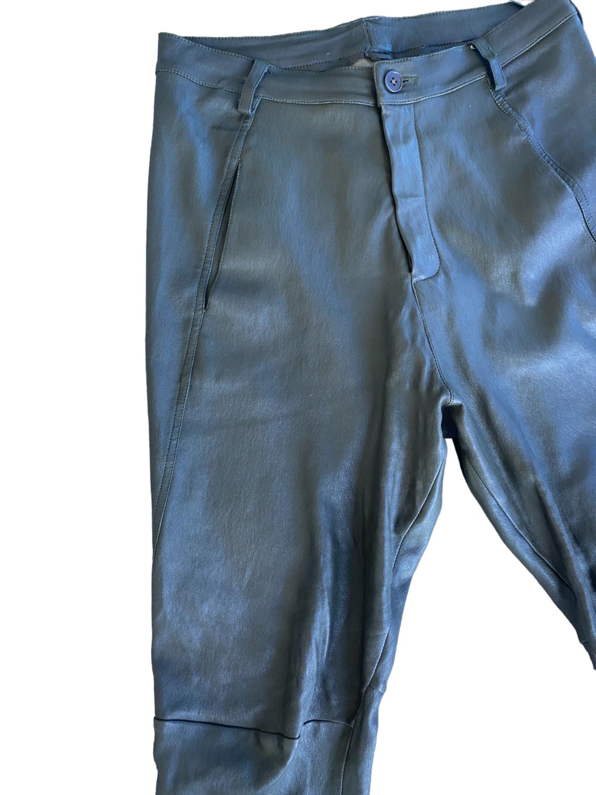 Scanlan Theodore Stretch Leather Pants | Skinny leg, Mid Rise, Khaki, Size 10