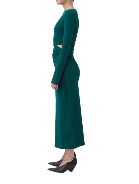 CAMILLA AND MARC Alexandre Dress | Green, Bodycon, Midi/Maxi, Side Cut Out, Lace