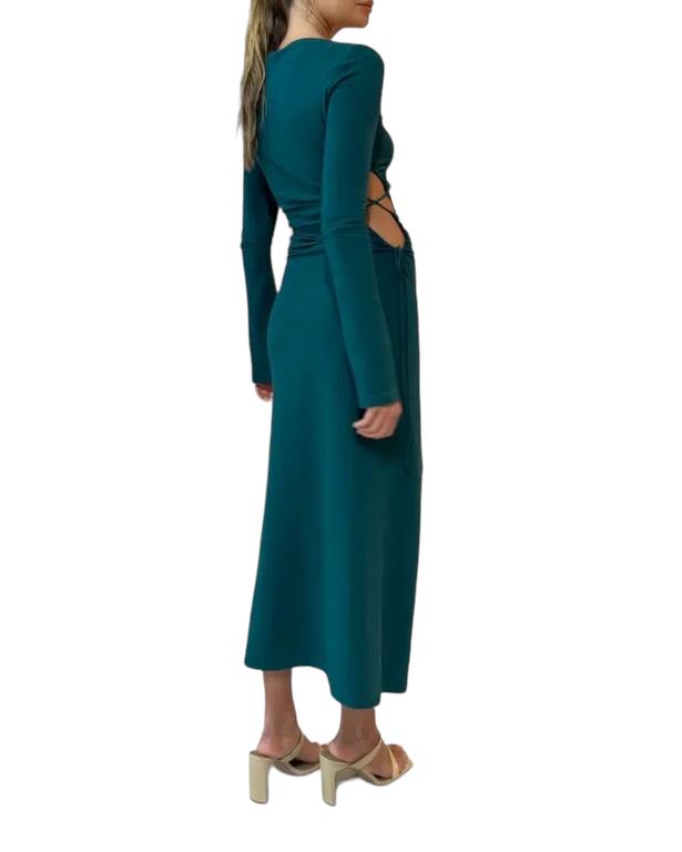 CAMILLA AND MARC Alexandre Dress | Green, Bodycon, Midi/Maxi, Side Cut Out, Lace