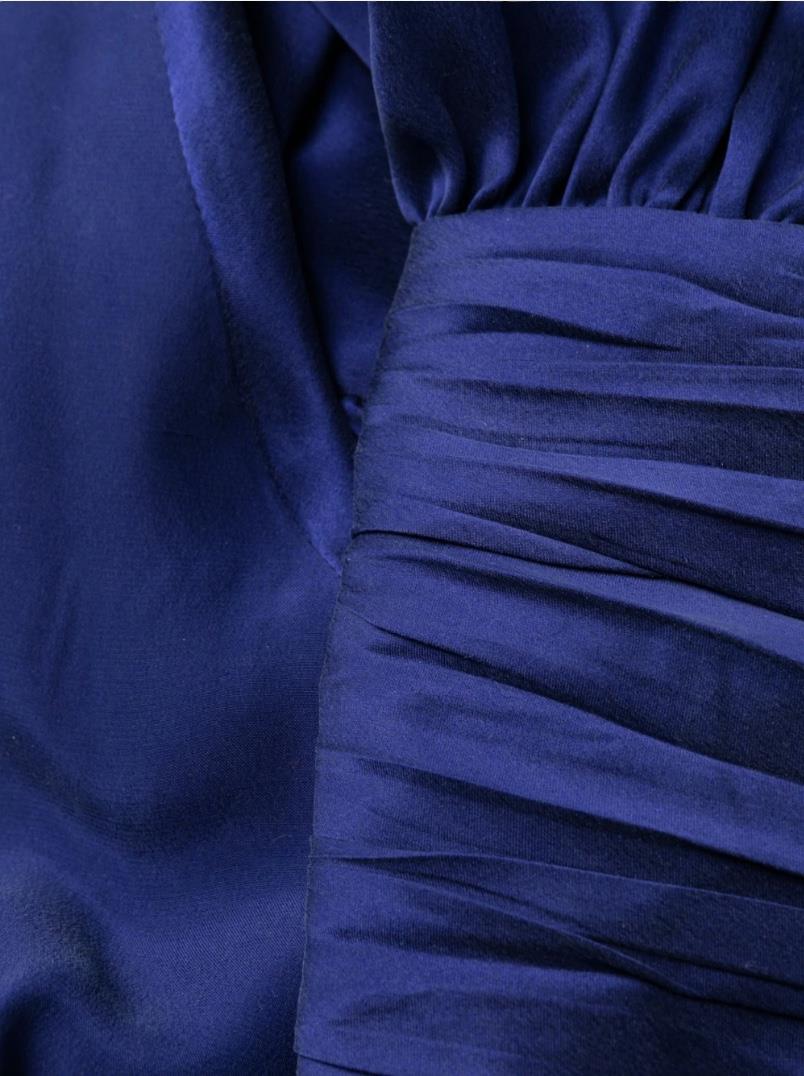 Zimmermann Silk Wrap Mini Dress | Lapis/Blue/Purple Sueded Silk Cocktail, Party
