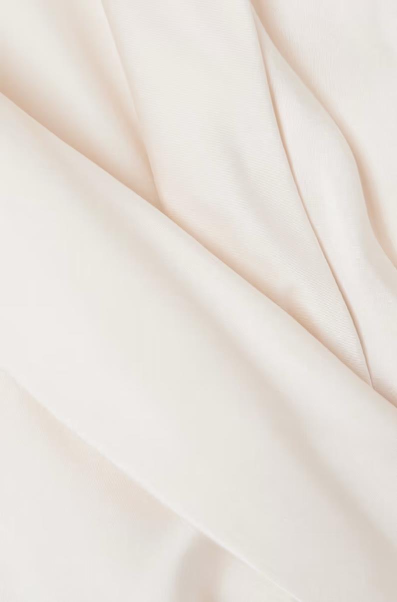 Zimmermann Silk Wrap Midi Dress | Cream/Off White, Sueded Silk Cocktail, Dolman