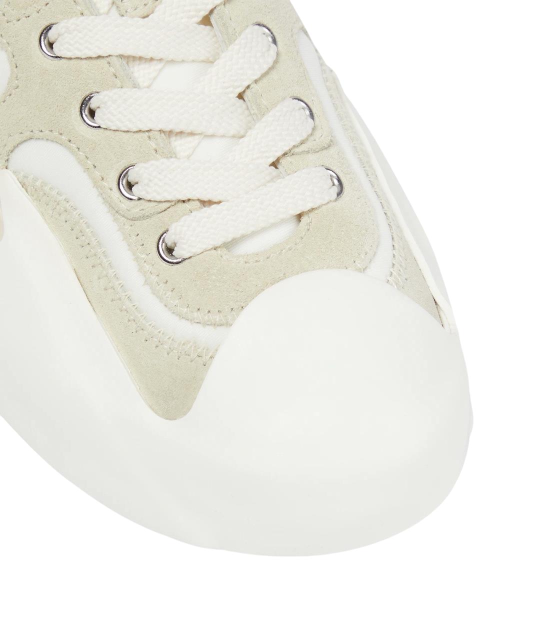 Zimmermann High Top Splash Sneaker | Trainers, White, Leather/Fabric/Rubber