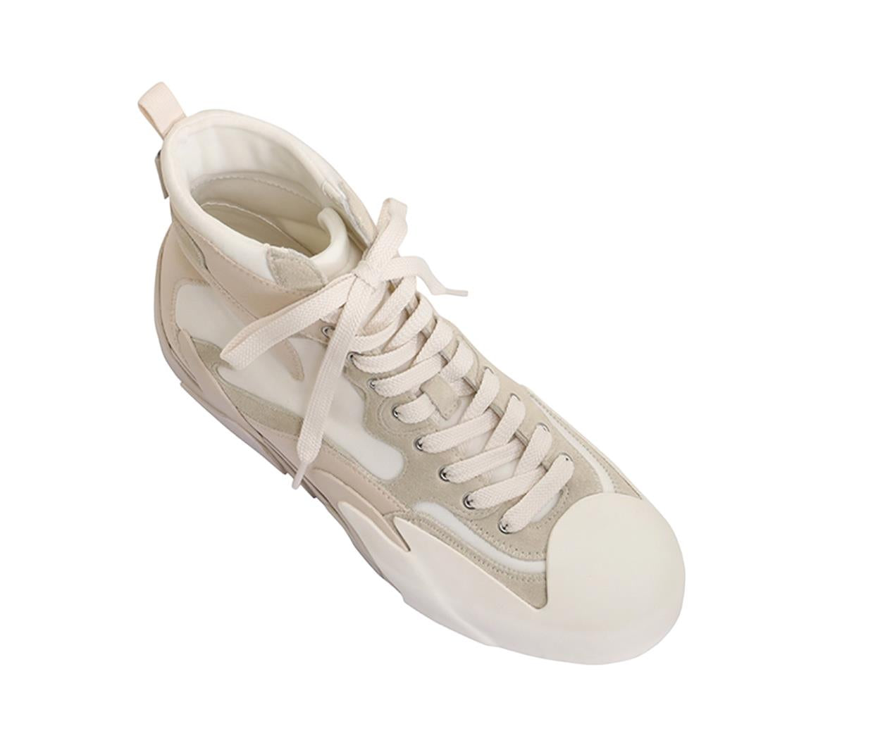 Zimmermann High Top Splash Sneaker | Trainers, White, Leather/Fabric/Rubber