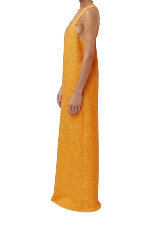 CAMILLA AND MARC Toledo Racer Back Dress | Orange, Stretch, Straigh Fit, Relaxed