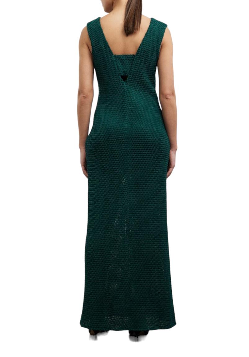 CAMILLA AND MARC Adrien Dress | Green, Textured, Cutout, Slit, V Neck