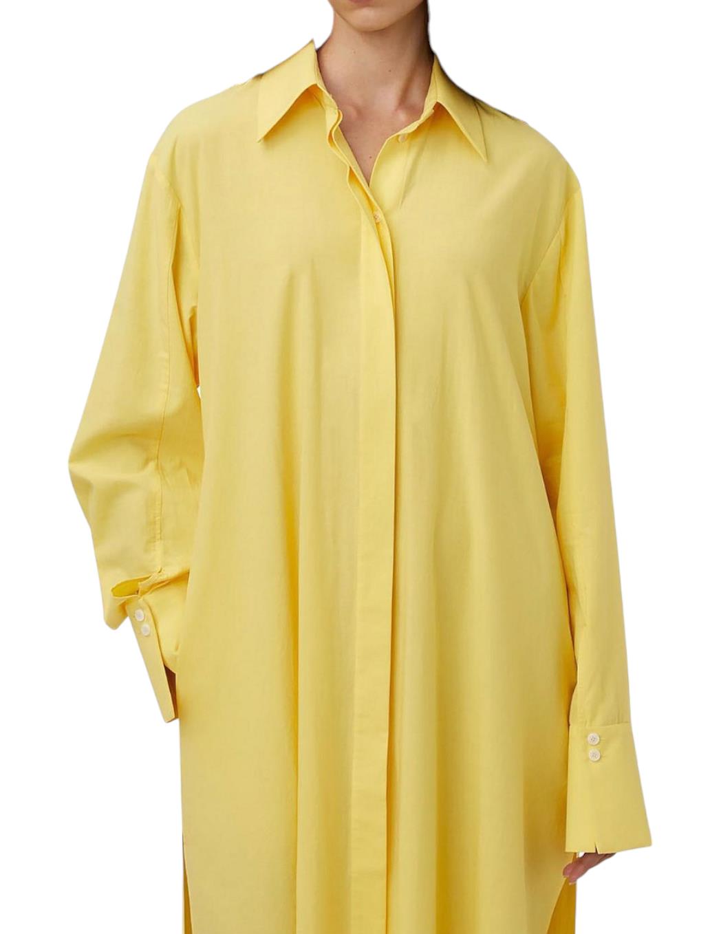 CAMILLA AND MARC Antonella Maxi Dress | Shirt, Side Slits, Cotton blend, Button