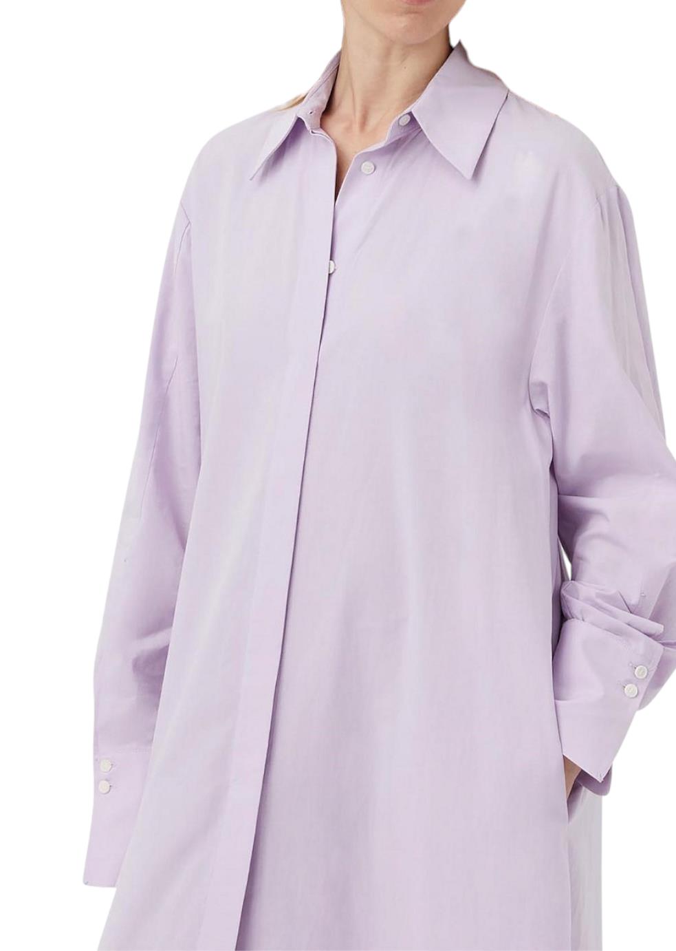 CAMILLA AND MARC Antonella Maxi Dress | Lilac Shirt, Side Slits, Cotton blend