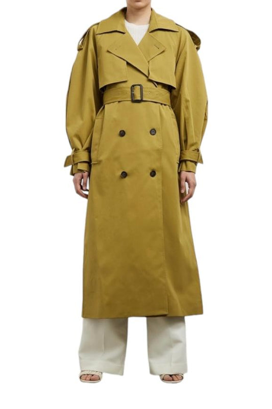 CAMILLA AND MARC Fontana Trench Coat | Mustard/Khaki, Jacket, Eco-Friendly