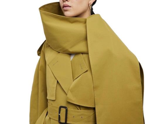 CAMILLA AND MARC Fontana Trench Coat | Mustard/Khaki, Jacket, Eco-Friendly
