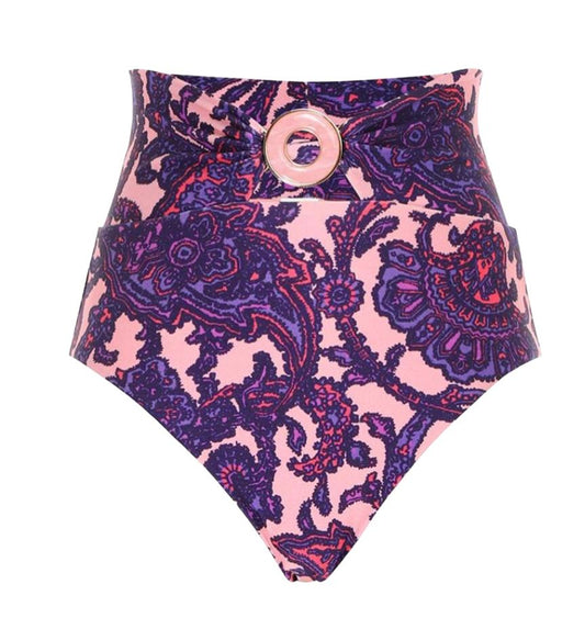 Zimmermann Tiggy High Rise Circle Link Pant | Pink/Purple Paisley, Sold Seperate