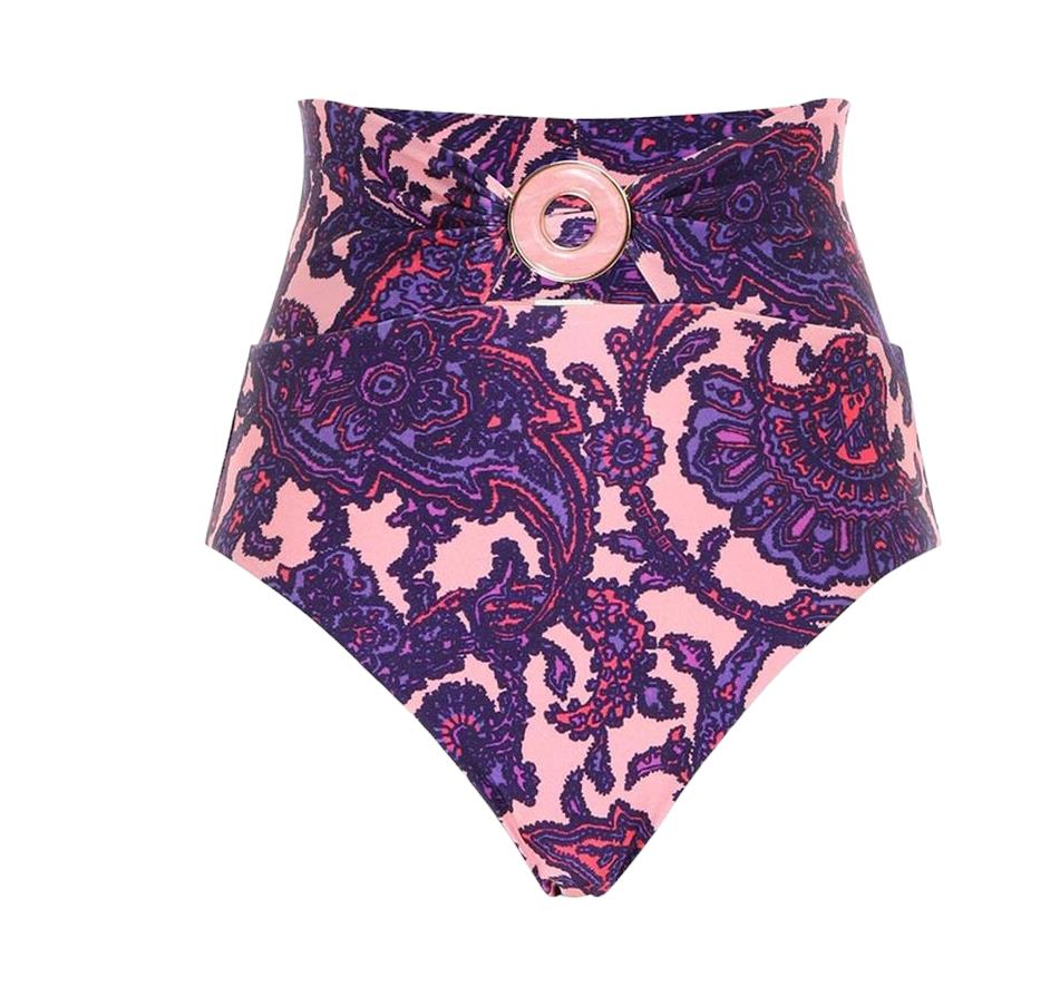 Zimmermann Tiggy High Rise Circle Link Pant | Pink/Purple Paisley, Sold Seperate