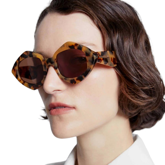 Karen Walker  Diamond Dice | Crazy Tort, Tortoise Shell, Acetate, Sunglasses