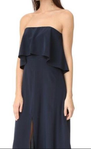 Zimmermann Strapless Flounce Dress | Navy | Bridesmaid, Formal, Cocktail