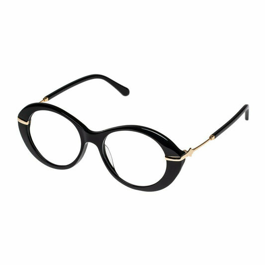 Karen Walker Cindy Optical Glasses | Black Oval / Round, Prescription Frames