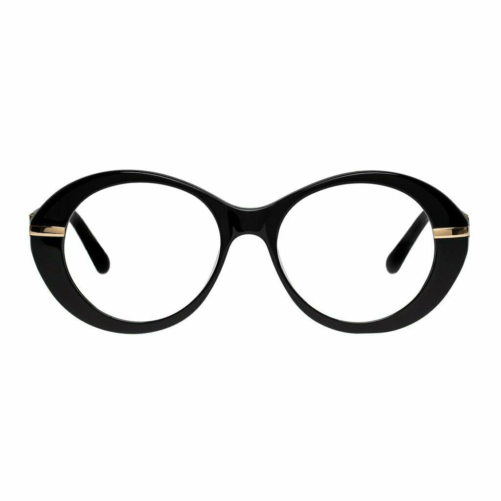 Karen Walker Cindy Optical Glasses | Black Oval / Round, Prescription Frames