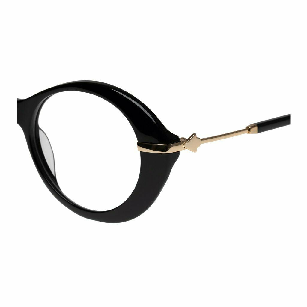 Karen Walker Cindy Optical Glasses | Black Oval / Round, Prescription Frames