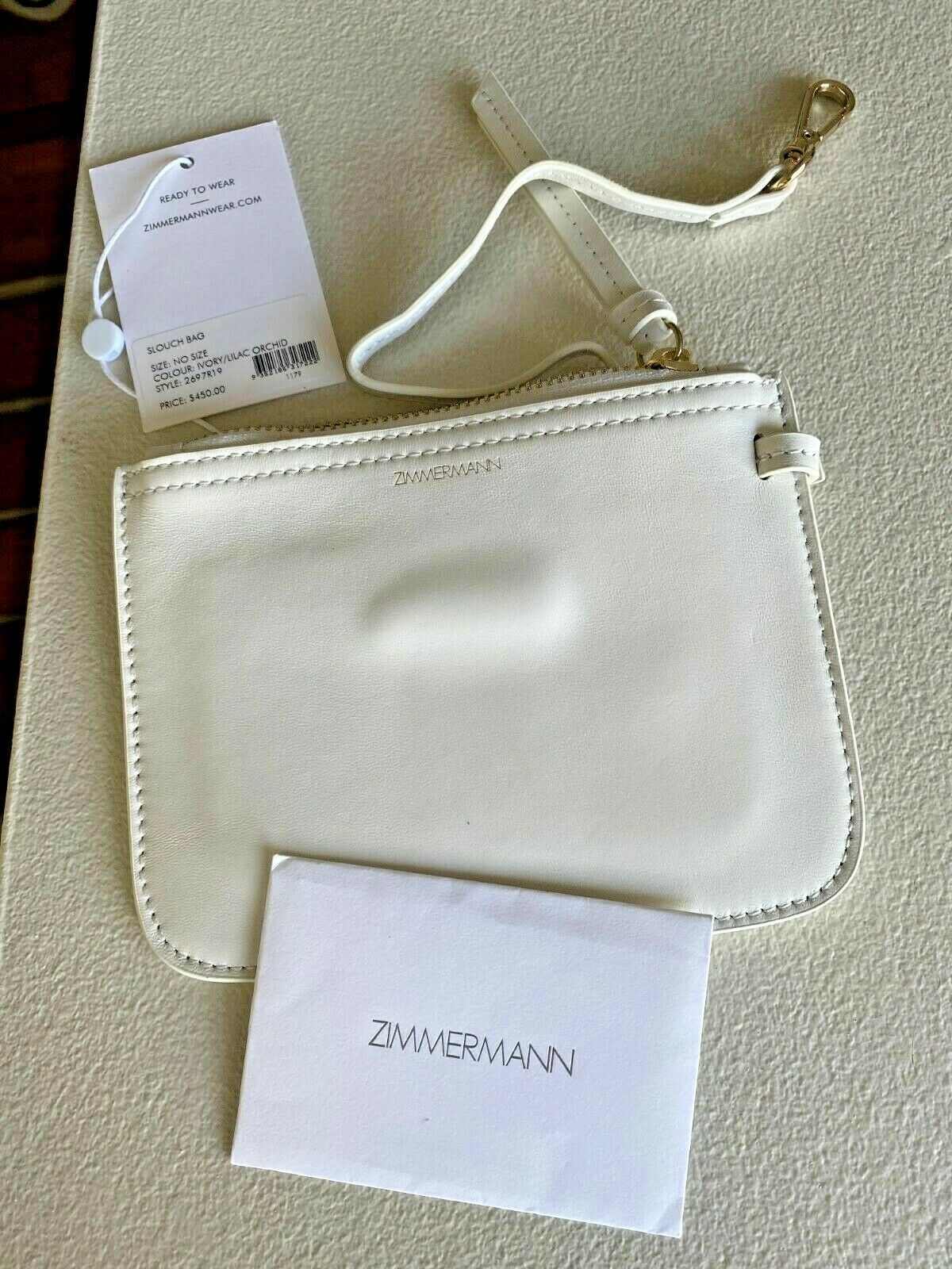 Zimmermann Slouch Bag | Crossbody, Silk, Leather Wallet, Handbag Floral $650 RRP