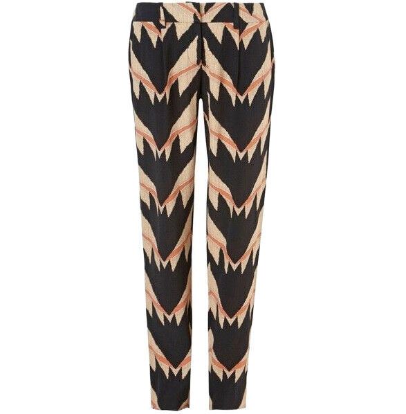 Sass & Bide Night Rider Pants | Lightweight, Black Print, Viscose Size 6 /36