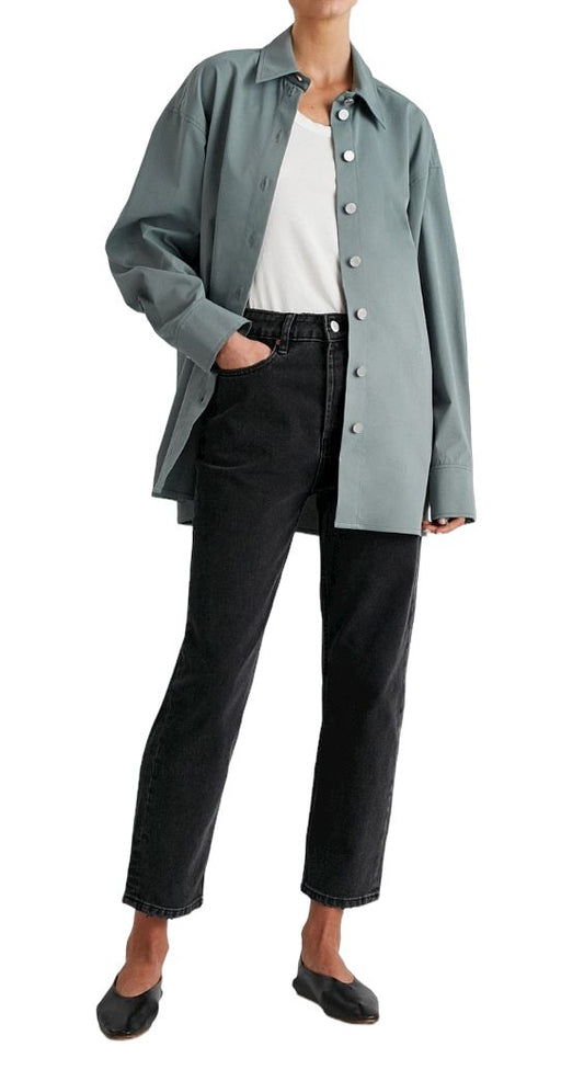 Camilla and Marc Nelle Jacket | Teal Blue, Relaxed Fit, Denim Shirt, Casual Top