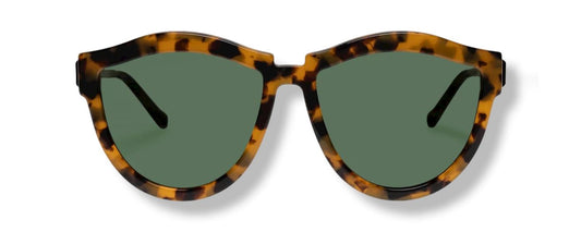 Karen Walker Harvest Hybrid Sunglasses | Crazy Tort, Bio Degradable, Eco Friend