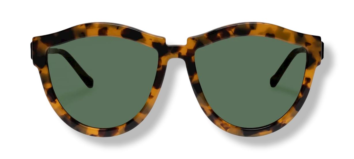 Karen Walker Harvest Hybrid Sunglasses | Crazy Tort, Bio Degradable, Eco Friend