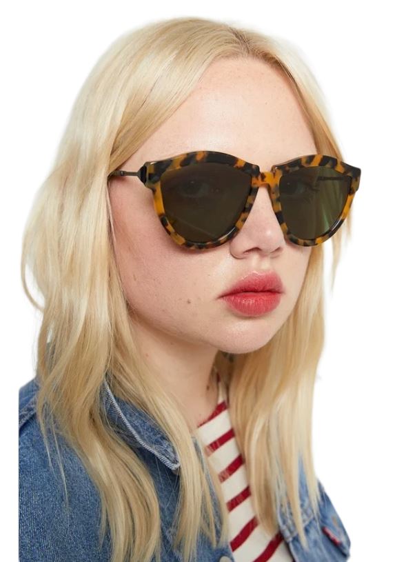 Karen Walker Harvest Hybrid Sunglasses | Crazy Tort, Bio Degradable, Eco Friend