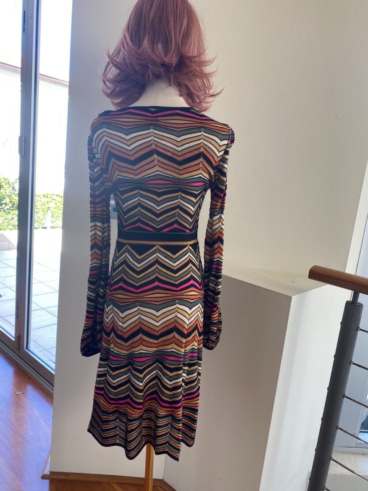 Missoni Knitted Midi Dress | Italian, Knit, Stripes, Jersey, ZigZags, Size 40