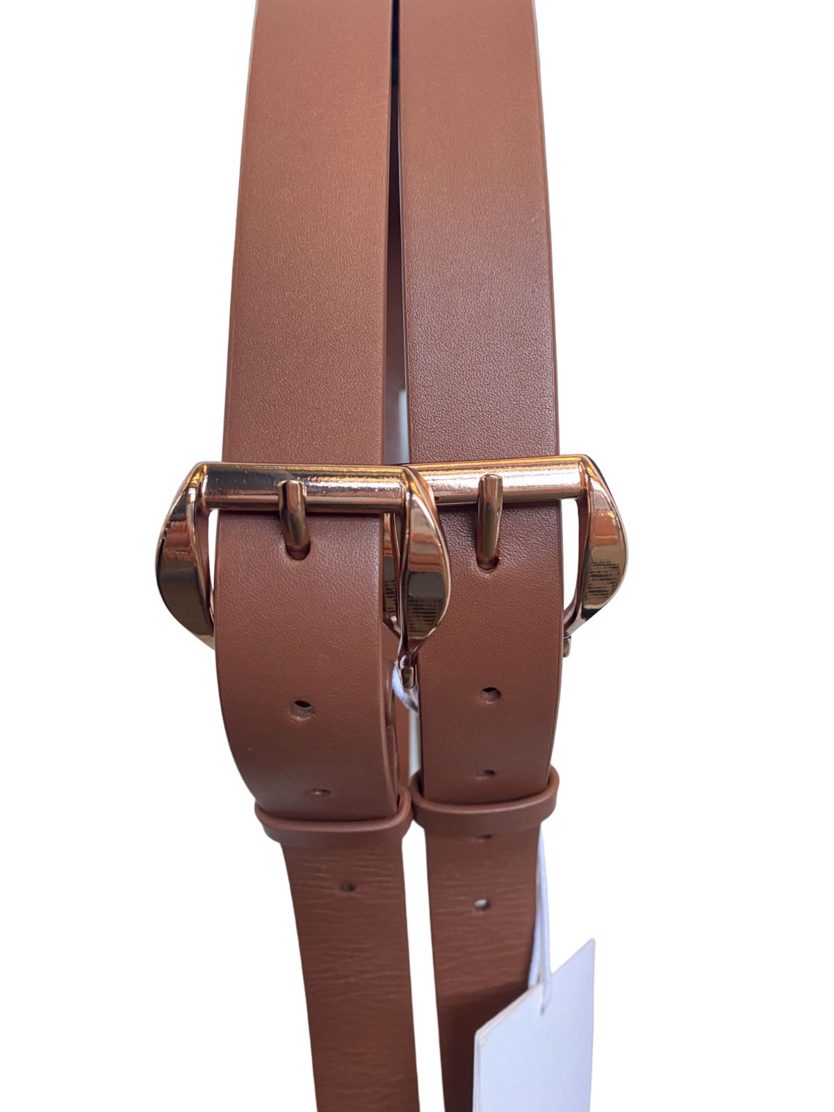Zimmermann Double Buckled Wide Belt | Tan/Brown, Leather, Waist, Gold Buckles