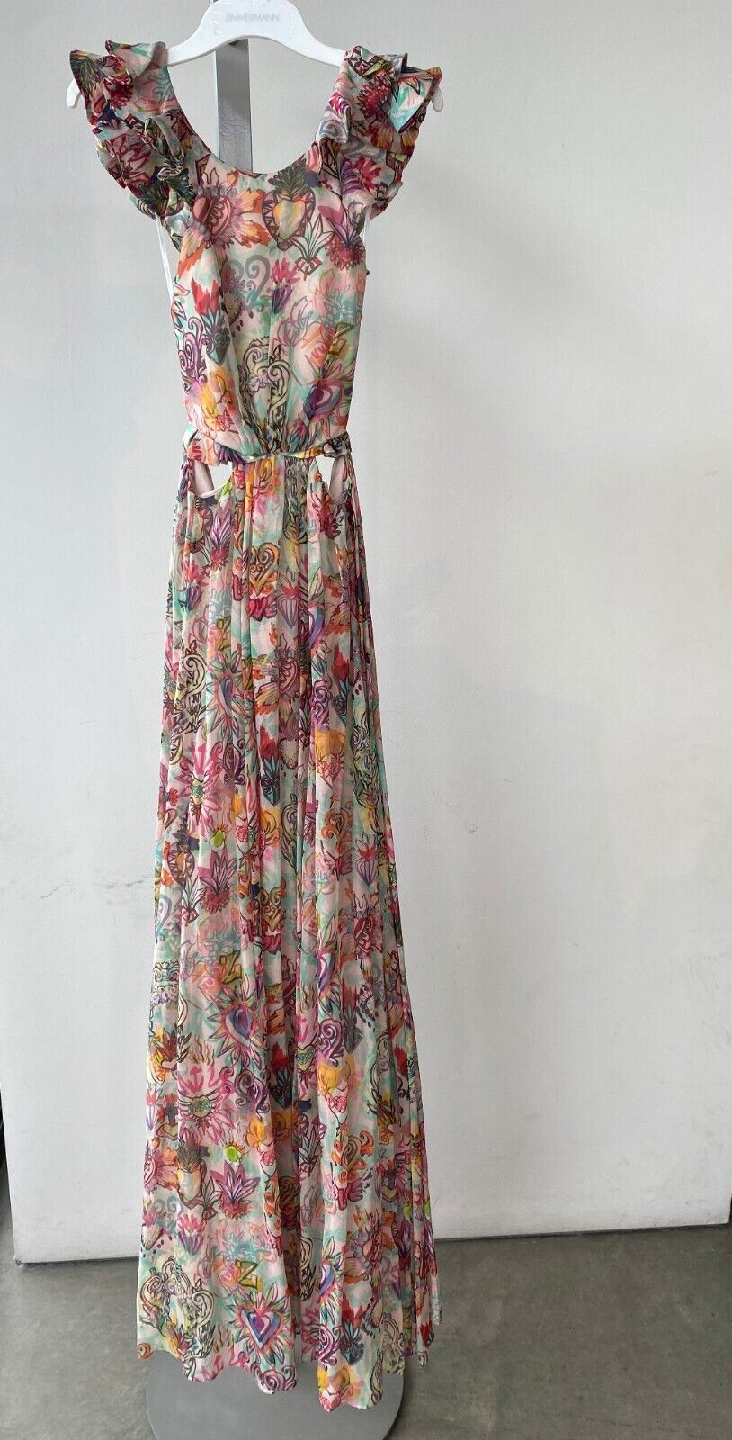 zimmerman maxi dress Zimmerman Lovestruck Ruffle Maxi Dress Cotton/Silk Cut Out – Naked Pear