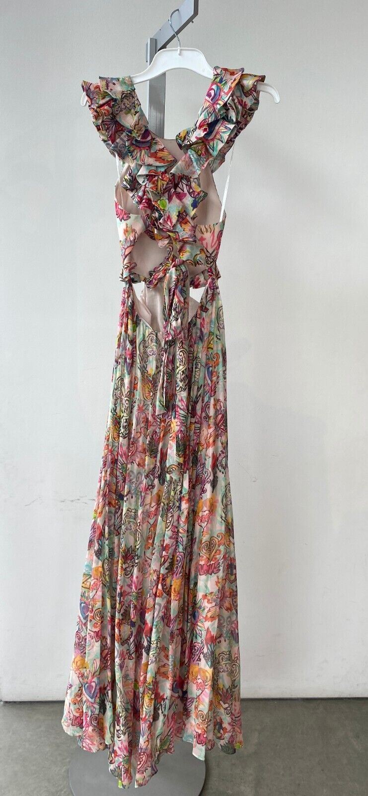 Zimmerman Lovestruck Ruffle Maxi Dress | Cotton/Silk Blend, Cut Outs, Ruffles